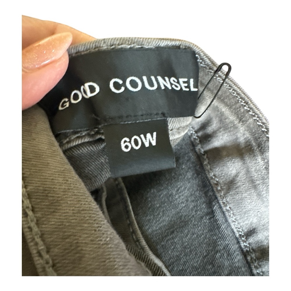 Good Counsel Thurmond Tapered Jeans Grey Sizes 60x28 and 60Wx28 NWT - Picture 5 of 5